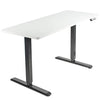 Vivo Electric Standing Desks White Top Black Frame 60 x 24