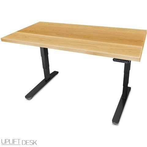 Uplift Height Adjustable Standing Desk w/ Solid Wood Desktop - Standing Desk Nation