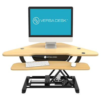 VersaDesk - 48" Power Pro Corner Electric Standing Desk Converter - DISCONTINUED - Standing Desk Nation
