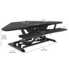 VersaDesk - 48" Power Pro Corner Electric Standing Desk Converter - DISCONTINUED - Standing Desk Nation