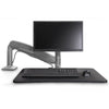 iMovR Cadence Express Single Monitor Front View Silver