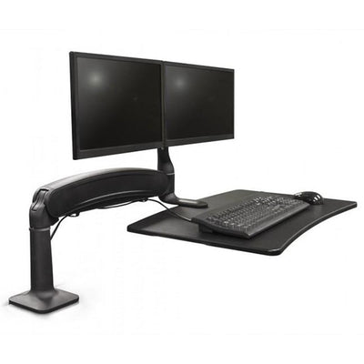 iMovR Cadence Express Single Monitor Top Side View Black