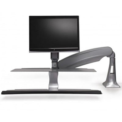 iMovR Cadence Single Monitor FRont View Silver