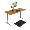 iMovR Energize Standing Desk 3D View facing Right With Mat