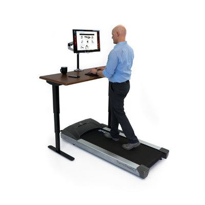 iMovR Energize Treadmill Desk Workstation 3D View Standing Facing Left