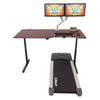 iMovR Lander Treadmill Desk With SteadyType Keyboard Front View