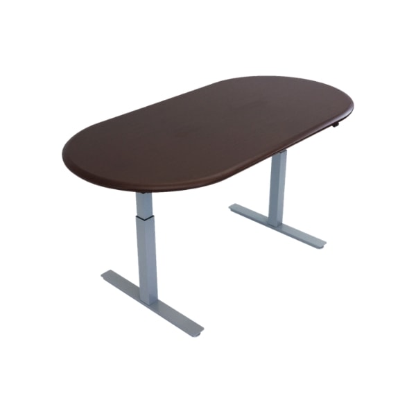 iMovR Synapse Racetrack Adjustable Height Multi Purpose Table Gray Base