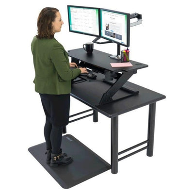 iMovR ZipLift HD 42 inch Standing Desk Converter 3D View Facing Left