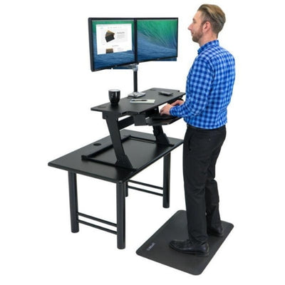 iMovR ZipLift HD 42 inch Standing Desk Converter 3D View Facing Right