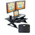 iMovR ZipLift HD 42 inch Standing Desk Converter Two Monitor And Laptop