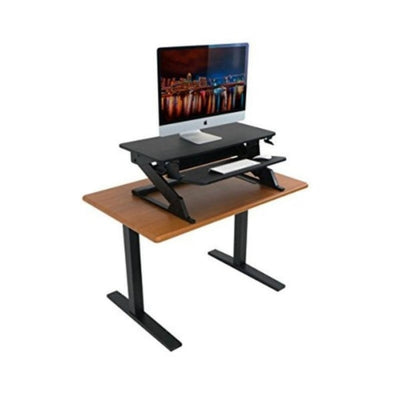 iMovR ZipLift+ Standing Desk Converter 3D View On Desk
