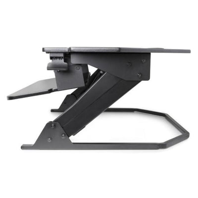 iMovR Ziplift+ Corner Standing Desk Converter Keyboard Tray Tilt Down