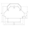 iMovR Ziplift+ Corner Standing Desk Converter Top View Diagram