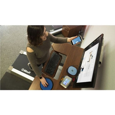 iMovr Lander Treadmill Desk With SteadyType Keyboard Top View