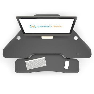 VersaDesk - 48" Power Pro Corner Electric Standing Desk Converter - DISCONTINUED - Standing Desk Nation