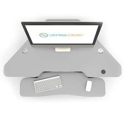 VersaDesk - 48" Power Pro Corner Electric Standing Desk Converter - DISCONTINUED - Standing Desk Nation